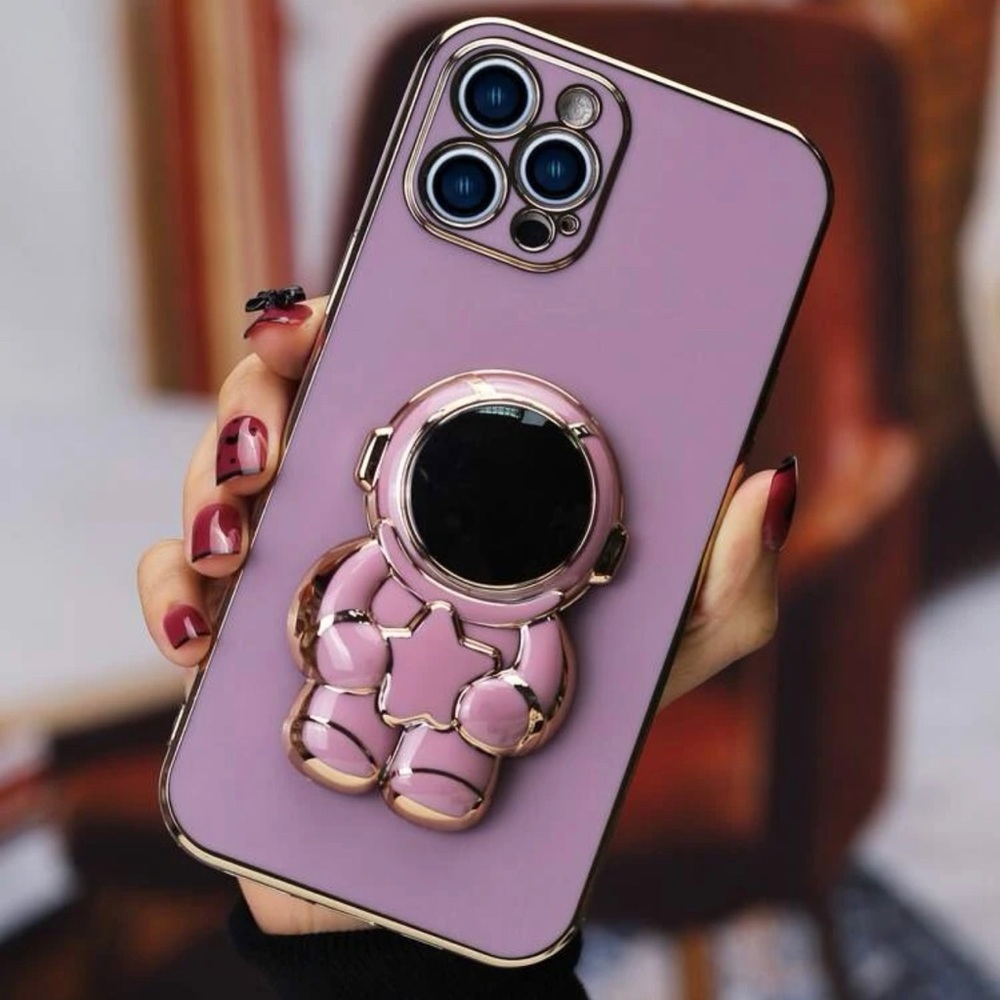 iPhone 14 pro max case with stand black or purple - Picture 3 of 10